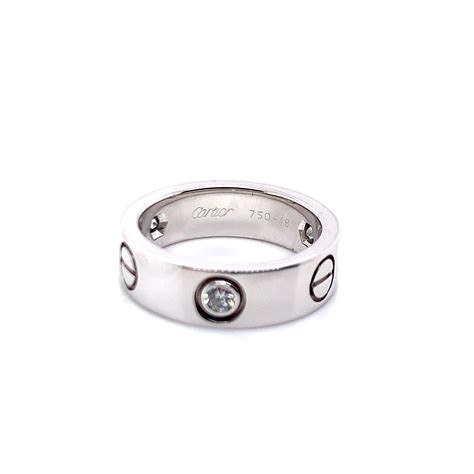 love ring cartier diamond|cartier 750 ring 52833a price.